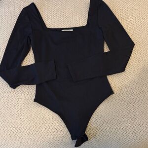Babaton contour square neck long sleeve bodysuit size small Never worn